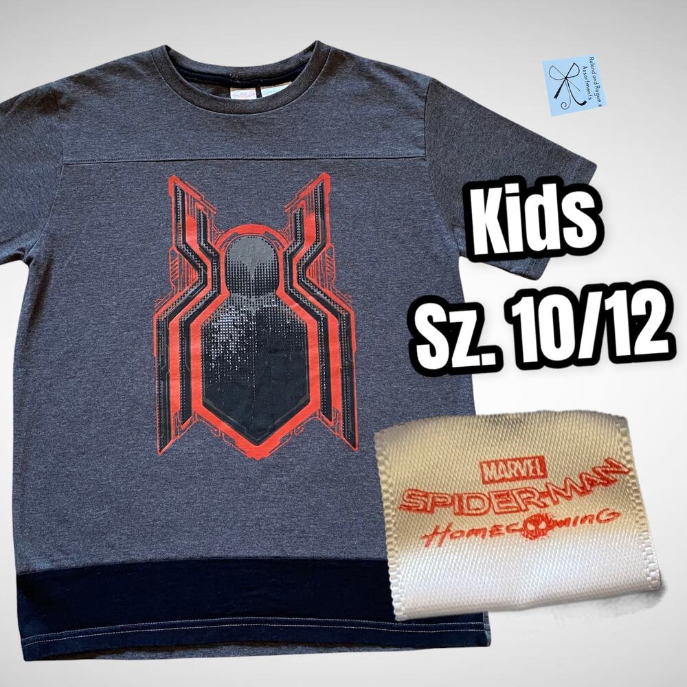 Marvel Spider-man Homecoming 2017 Spider Logo T-shirt Kids Sz 10/12
